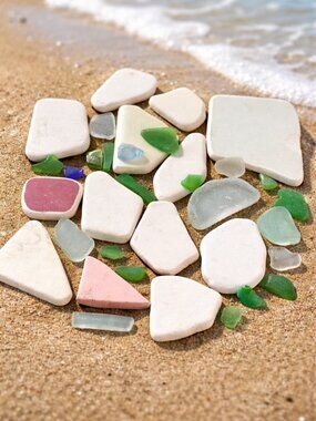 ATTN CRAFTERS: Beach Pottery & Seaglass Pieces